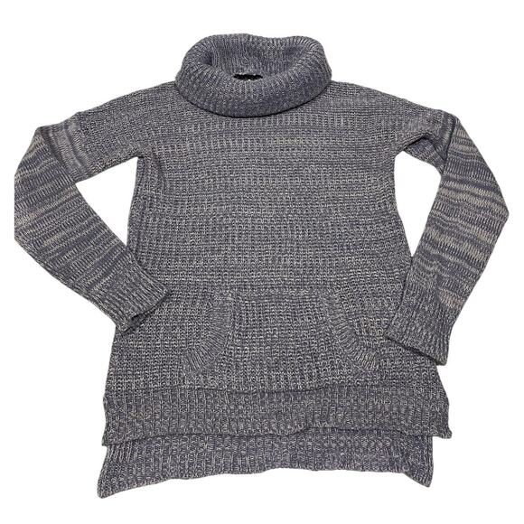Derek Heart Cowl Neck Sweater Women Size M Gray - Picture 1 of 5